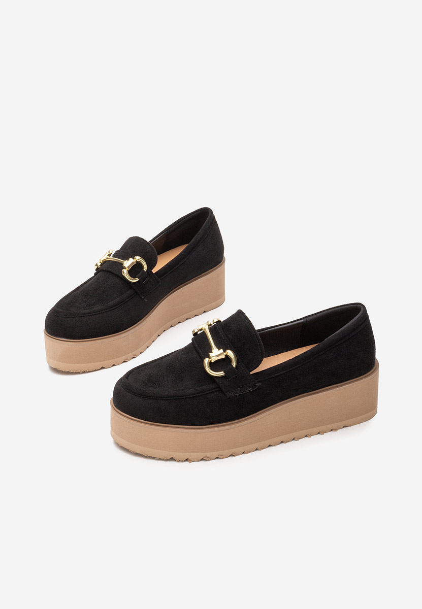 Mocasini cu platforma Leondra V3 negri