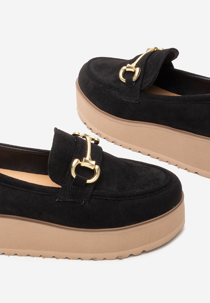 Mocasini cu platforma Leondra V3 negri