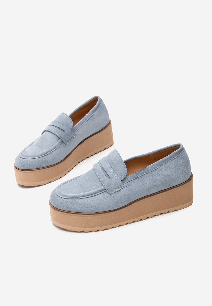 Mocasini cu platforma Leondra V2 albastri