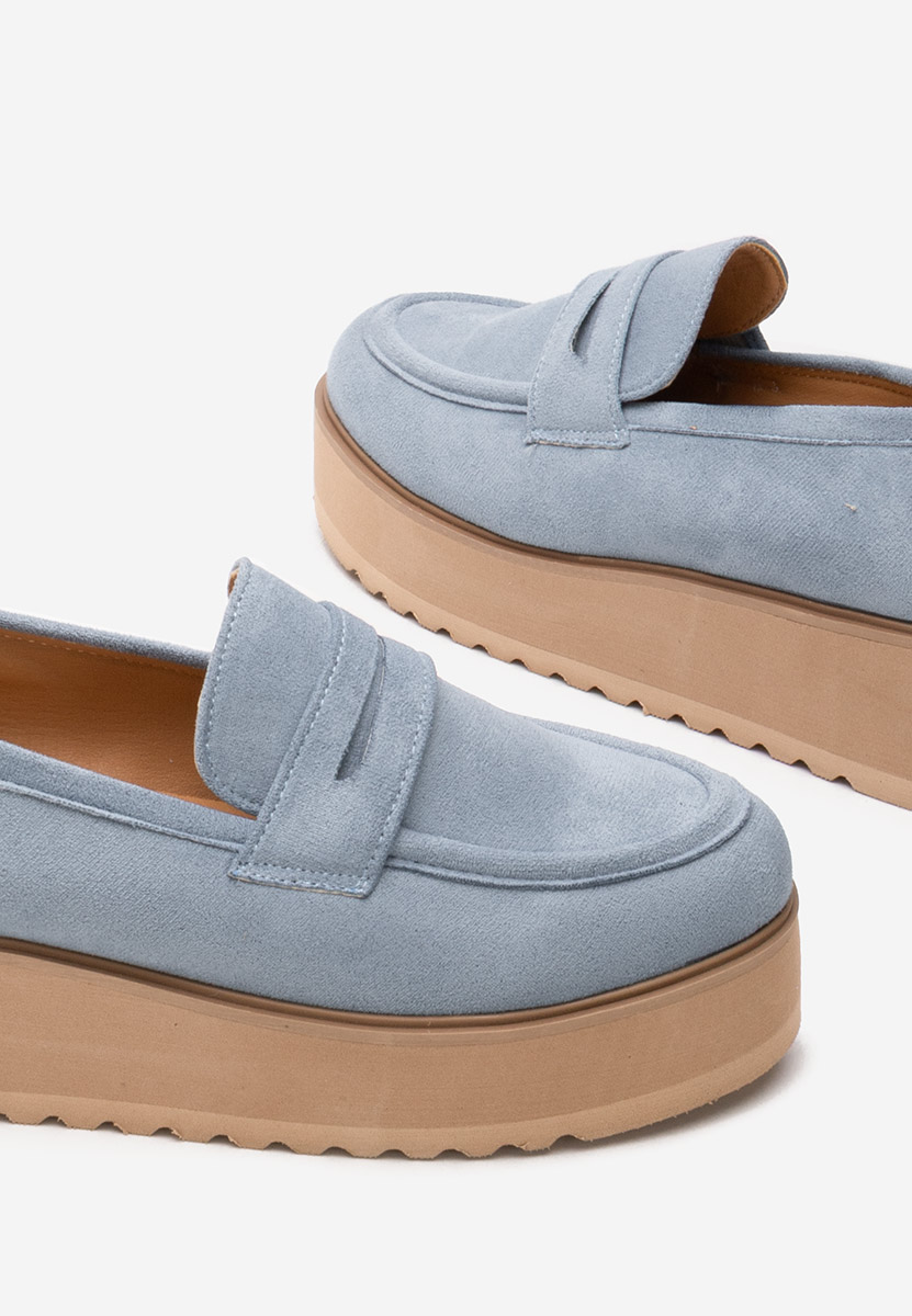 Mocasini cu platforma Leondra V2 albastri