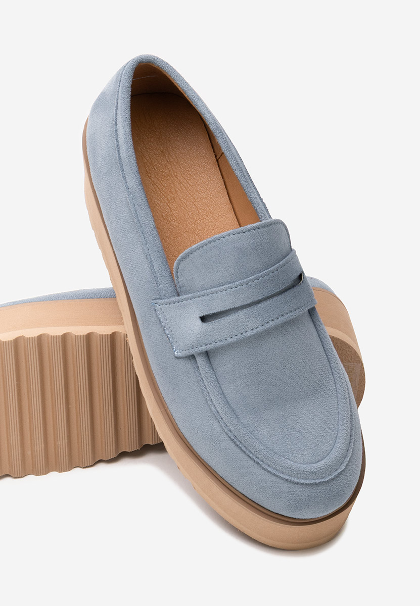 Mocasini cu platforma Leondra V2 albastri