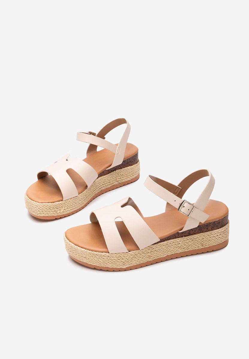 Sandale tip espadrile Rumia bej