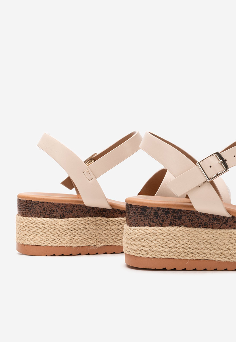 Sandale tip espadrile Rumia bej