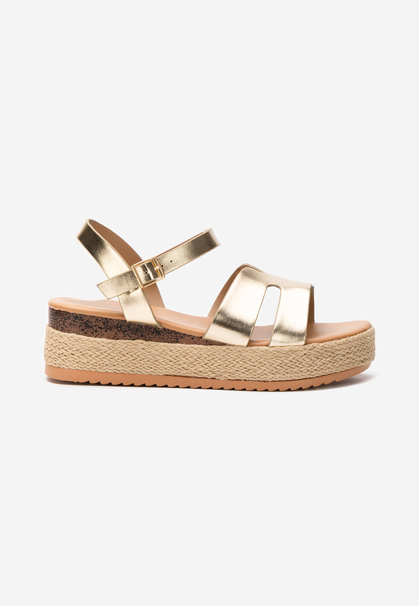 Sandale tip espadrile Rumia aurii