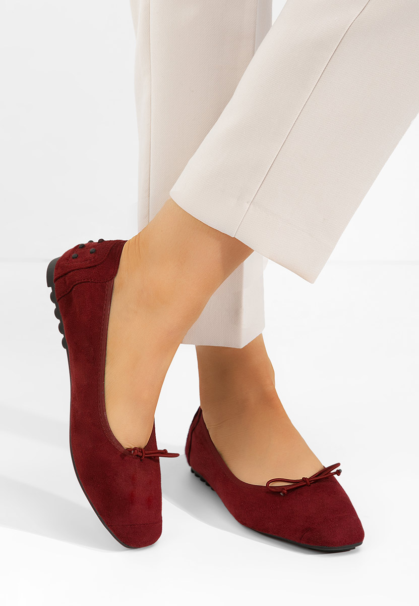 Balerini dama Amania V2 bordo
