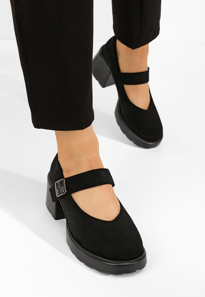 Pantofi cu toc Shirlena negri