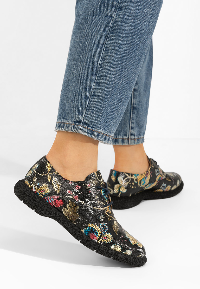 Pantofi casual dama piele Karysa V7 multicolori