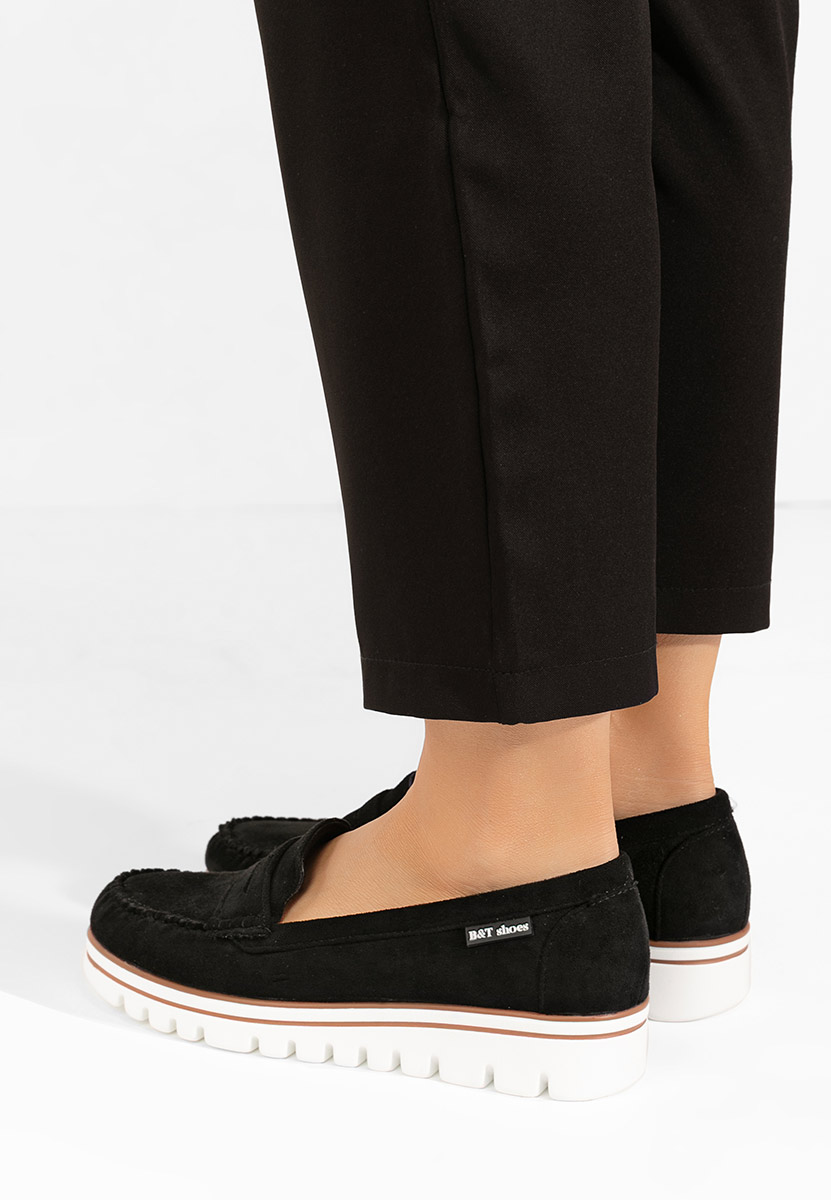 Mocasini dama Manise V2 negri