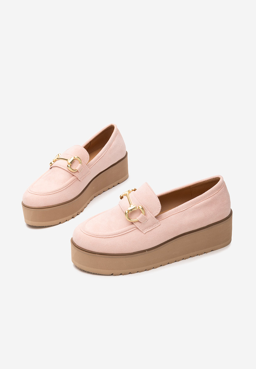 Mocasini cu platforma Leondra V3 roz