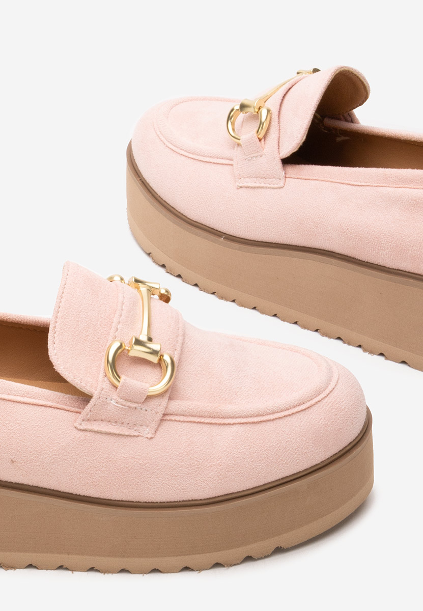 Mocasini cu platforma Leondra V3 roz