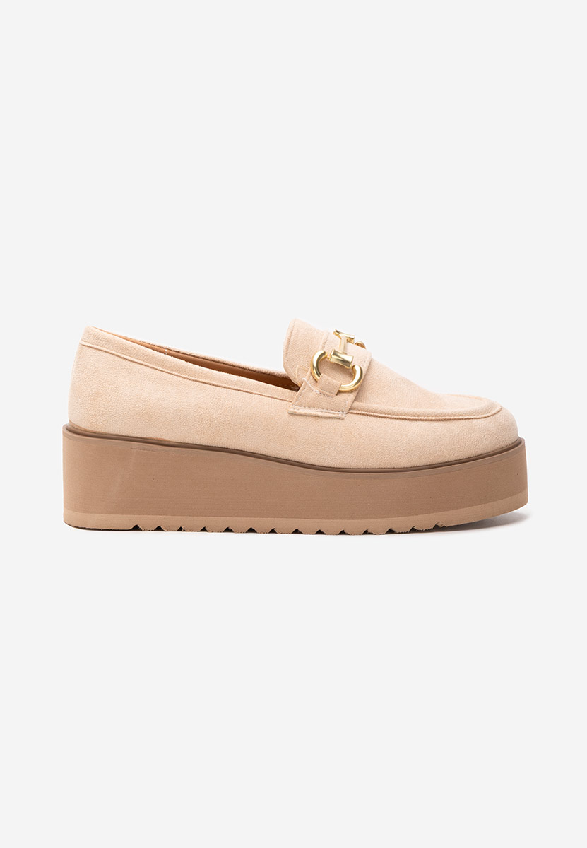 Mocasini cu platforma Leondra V3 bej