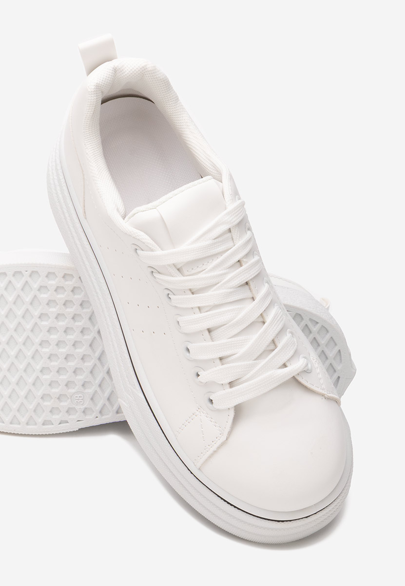 Sneakers cu platformă Asalia albi