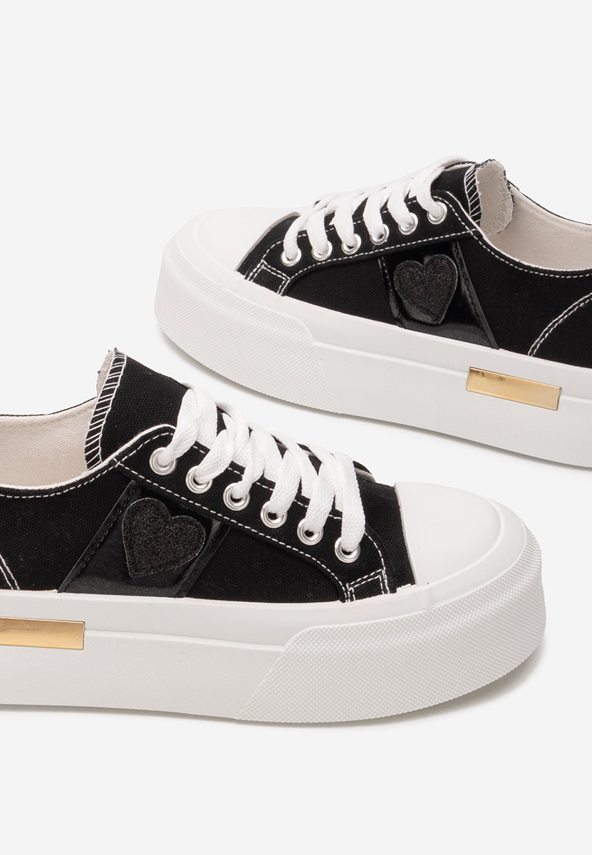 Sneakers cu platformă Anasty negri