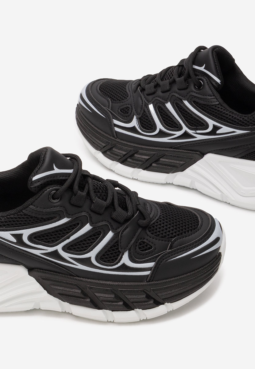 Sneakers cu platforma Amberly negri