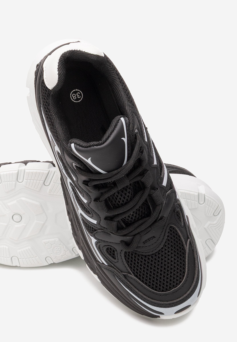 Sneakers cu platforma Amberly negri