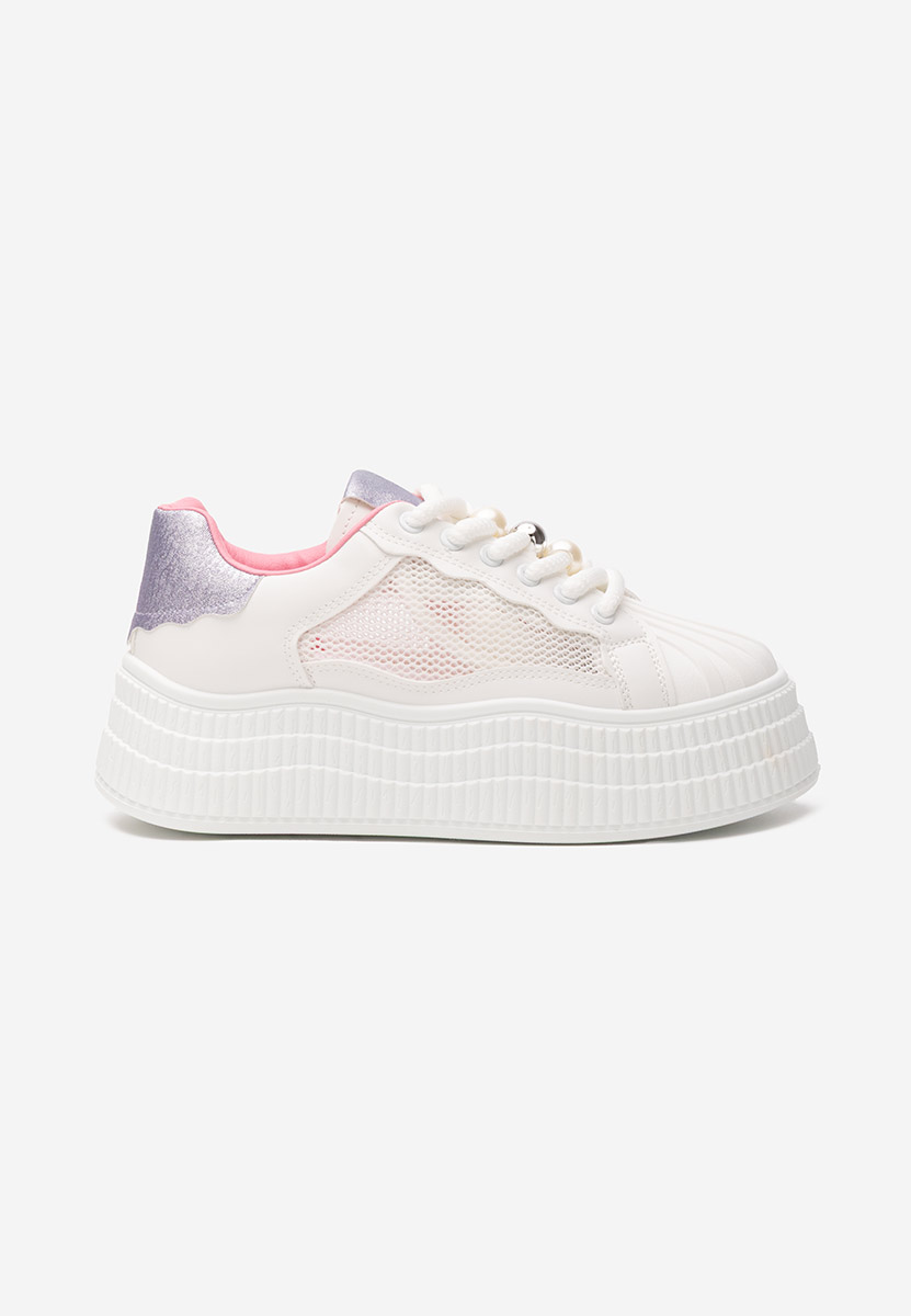 Sneakers cu platformă Particia V3 albi