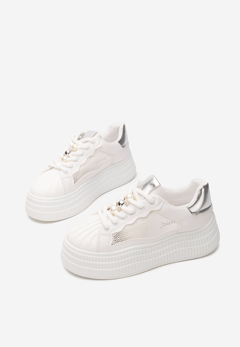 Sneakers cu platformă Particia V2 albi