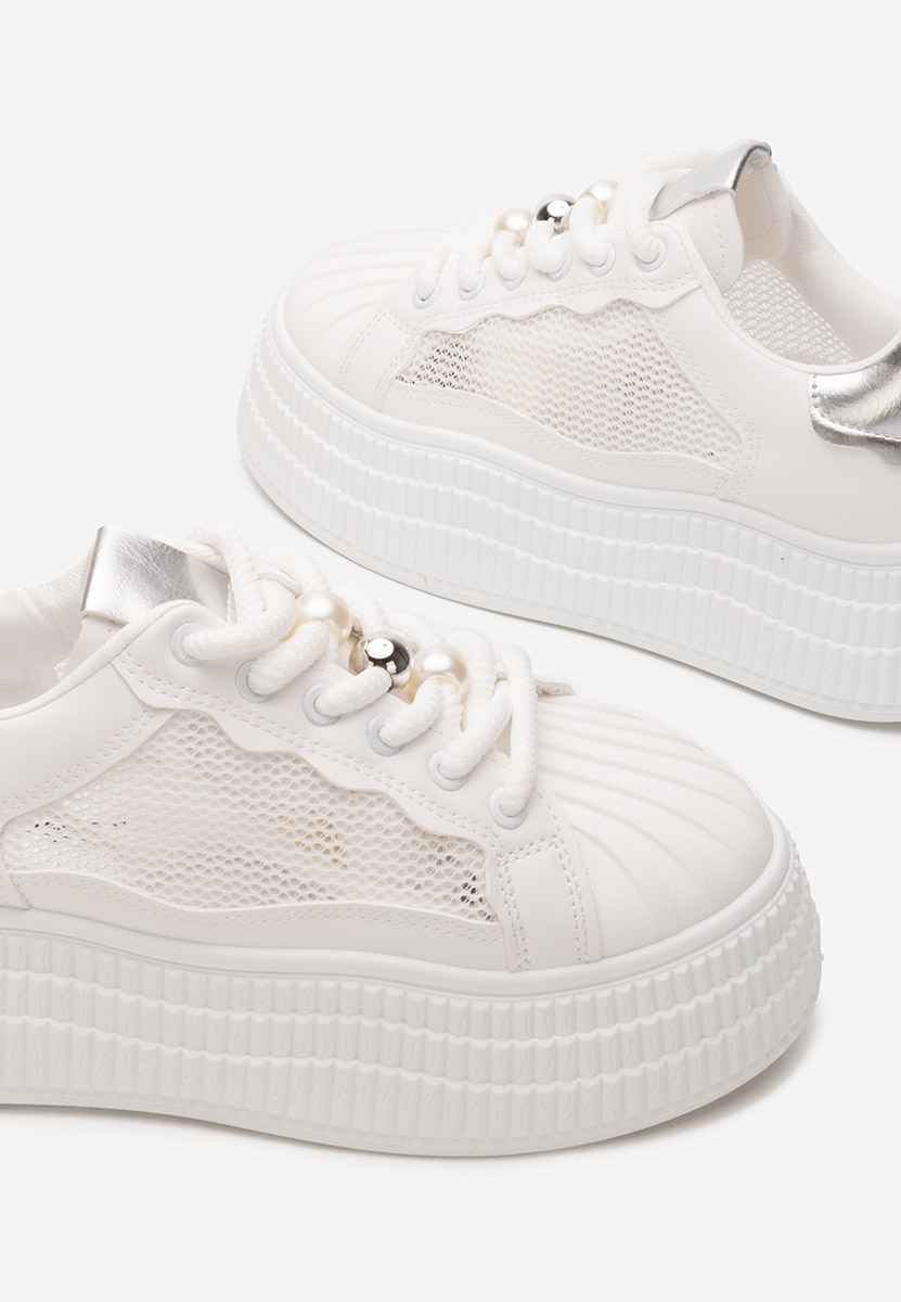 Sneakers cu platformă Particia V2 albi