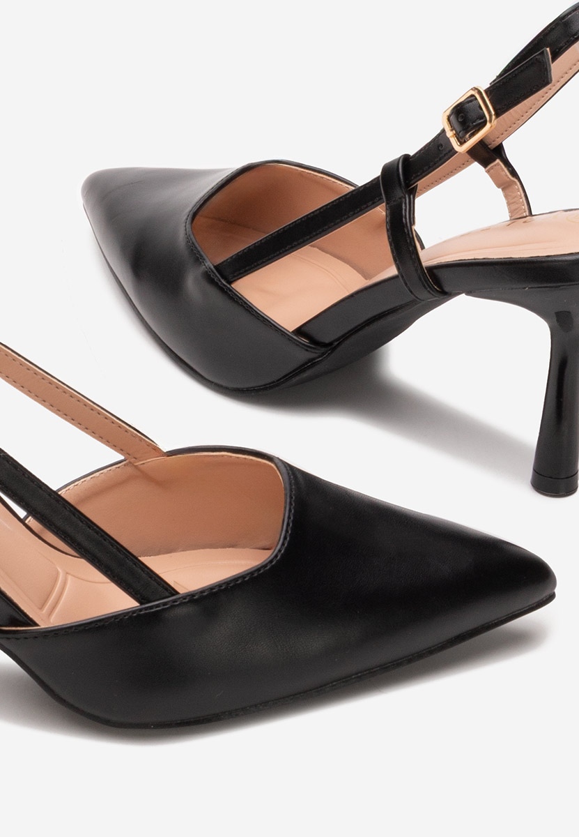 Pantofi slingback Ivva negri