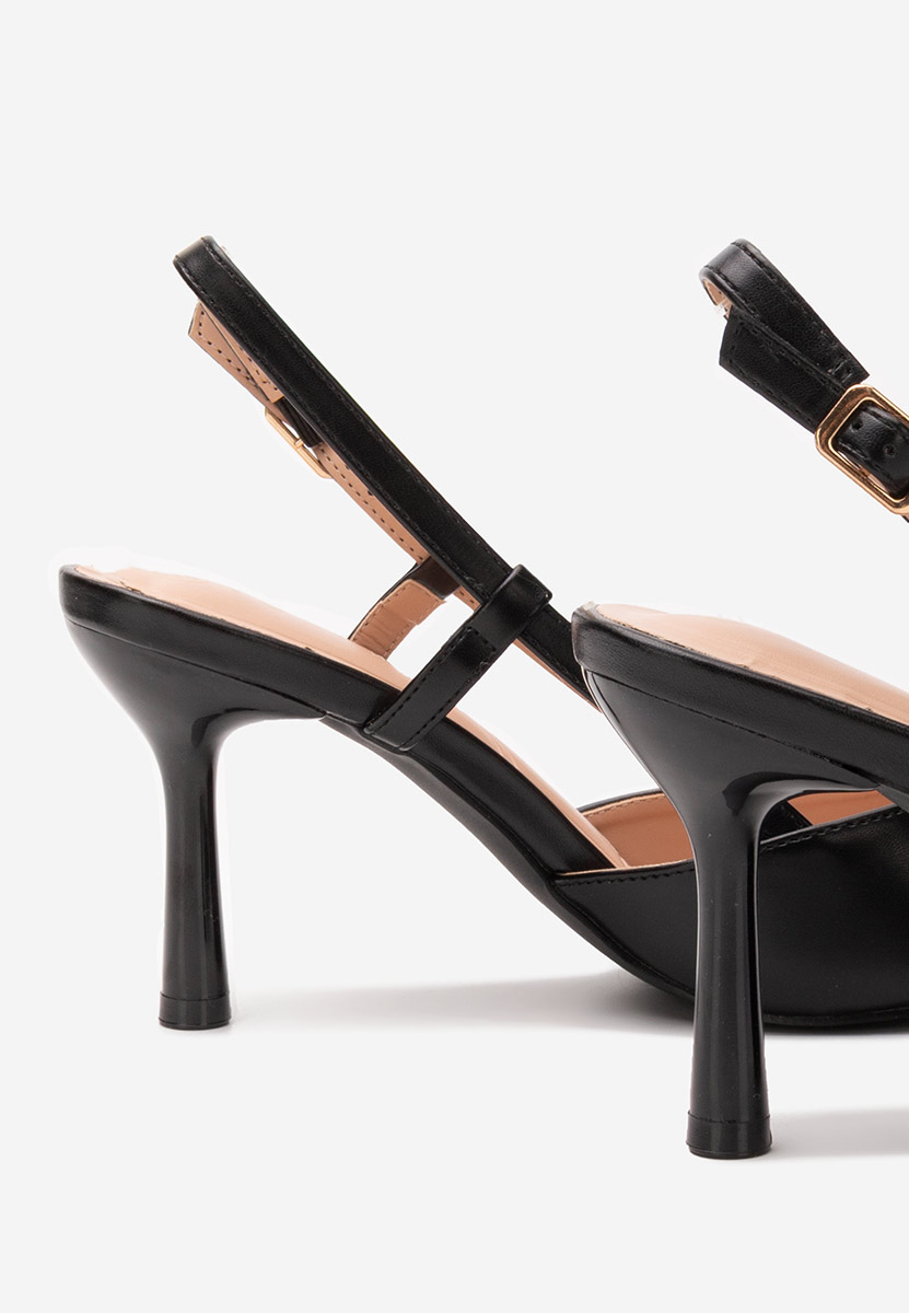 Pantofi slingback Ivva negri