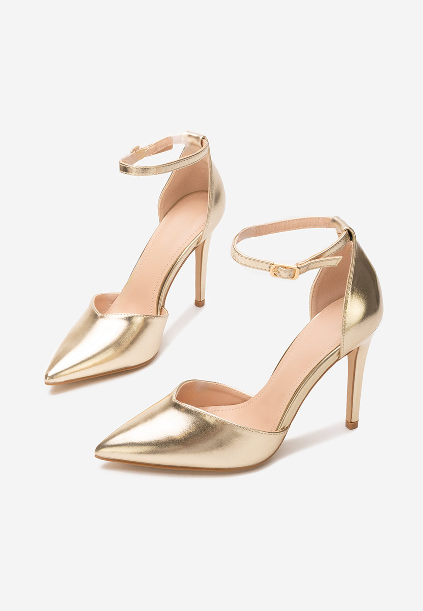 Pantofi cu toc stiletto Jalisa aurii