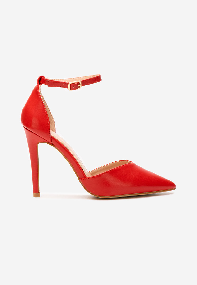 Pantofi cu toc stiletto Jalisa rosii