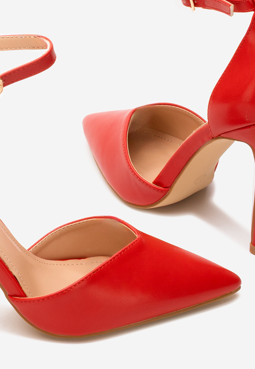 Pantofi cu toc stiletto Jalisa rosii