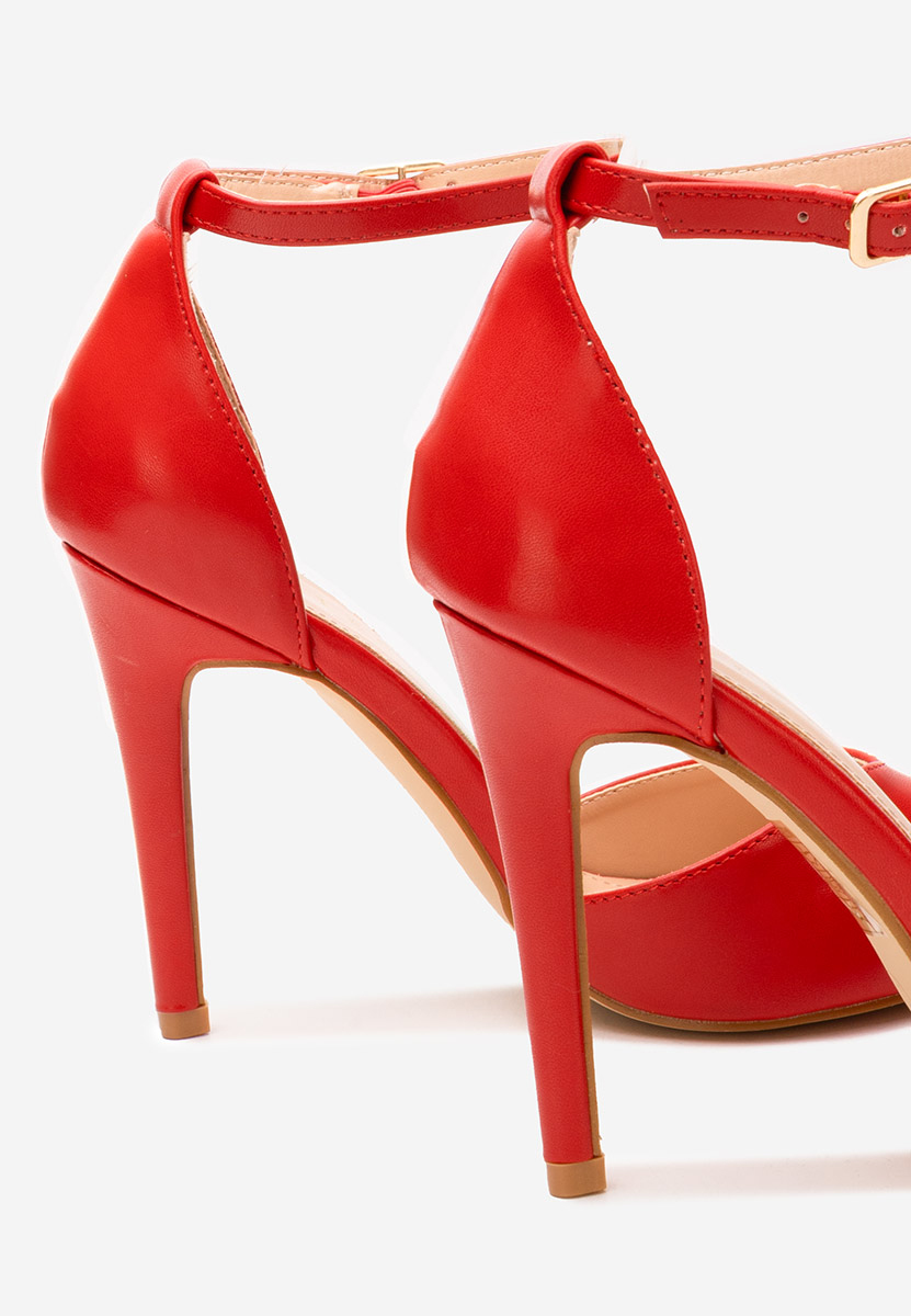 Pantofi cu toc stiletto Jalisa rosii