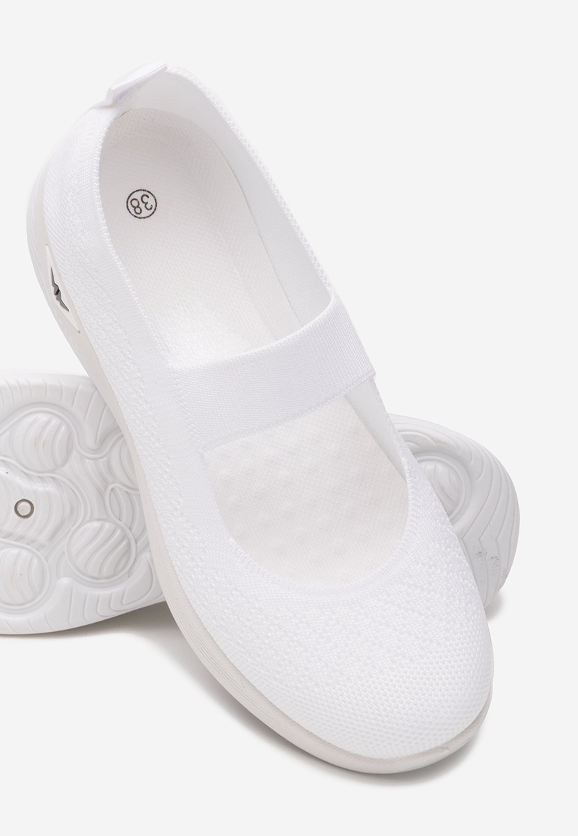 Pantofi casual dama Wonda albi
