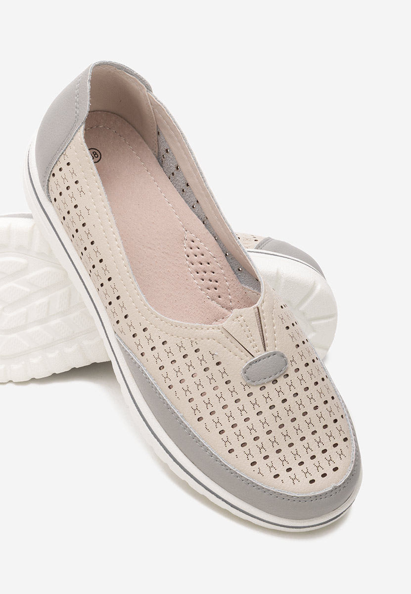 Pantofi casual dama Mistia bej