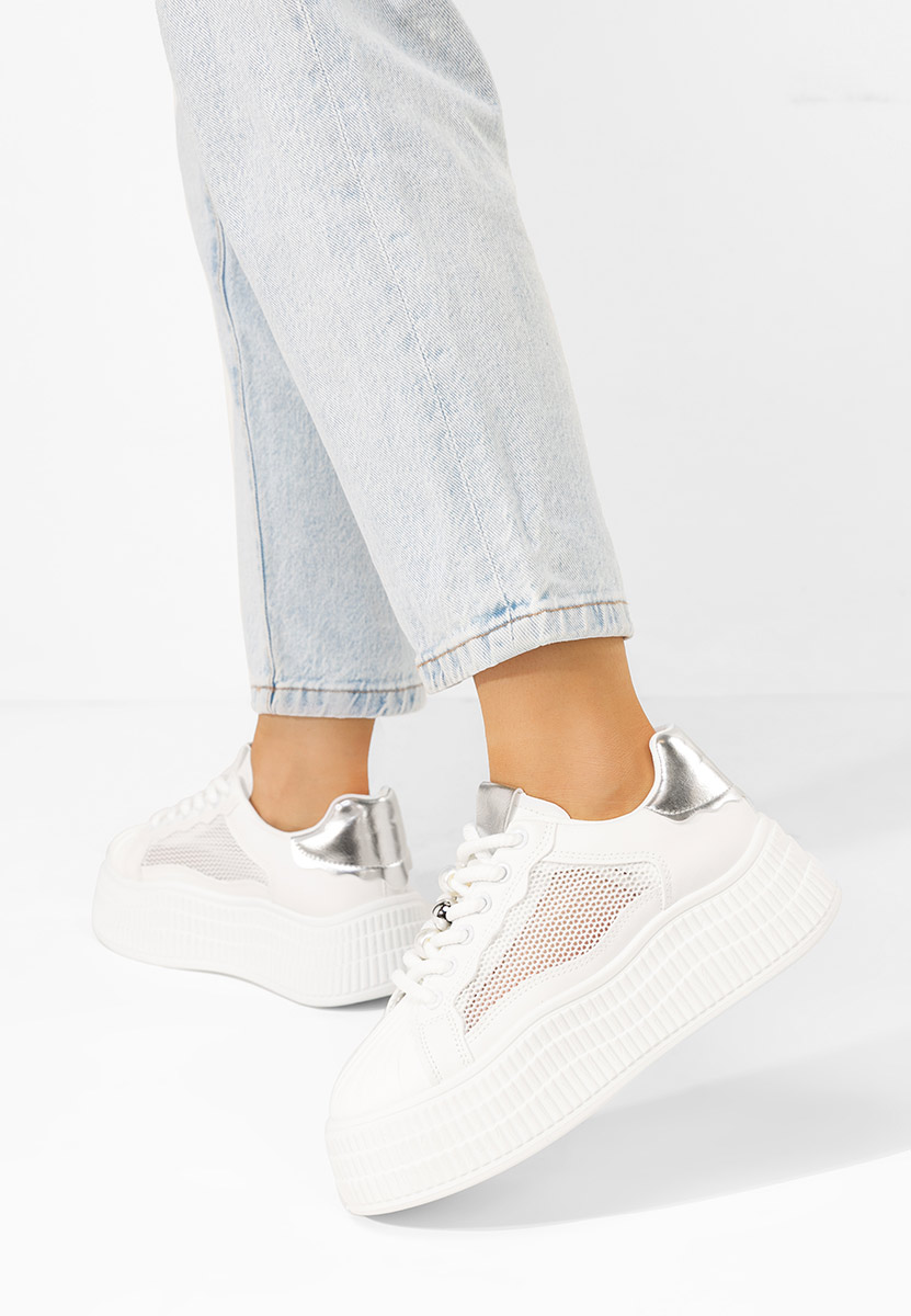 Sneakers cu platformă Particia V2 albi