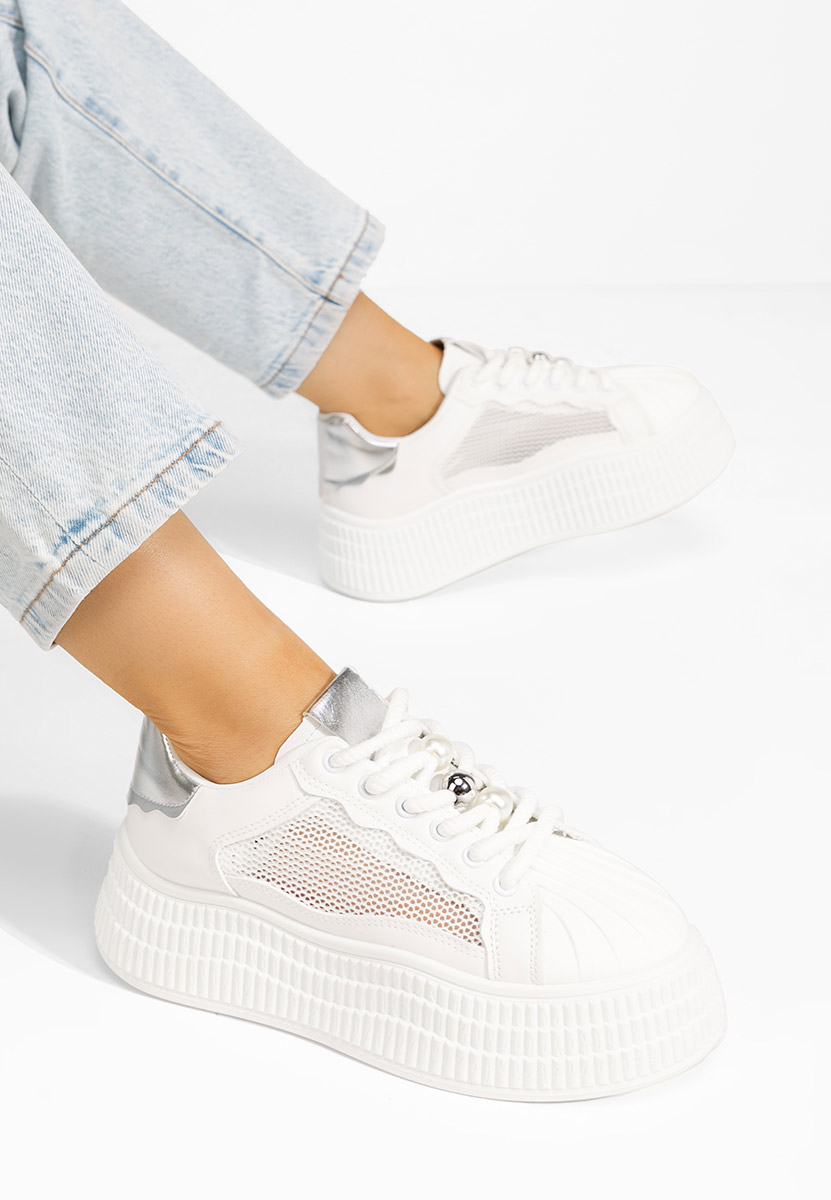 Sneakers cu platformă Particia V2 albi
