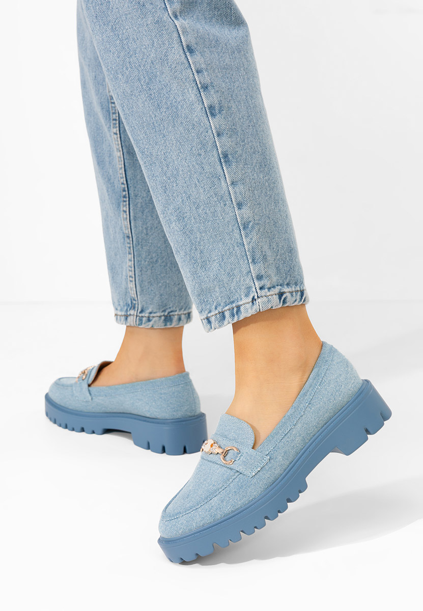 Mocasini dama eleganti Aelle denim