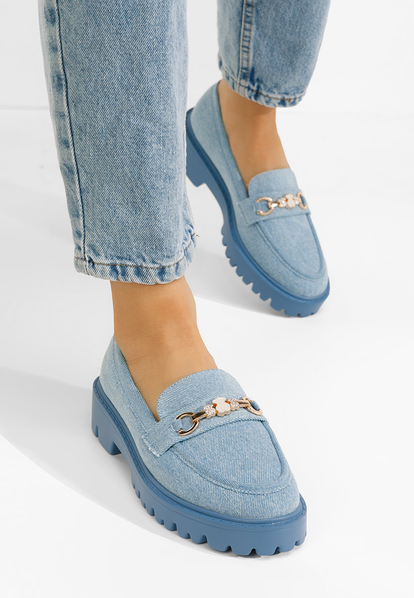 Mocasini dama eleganti Aelle denim