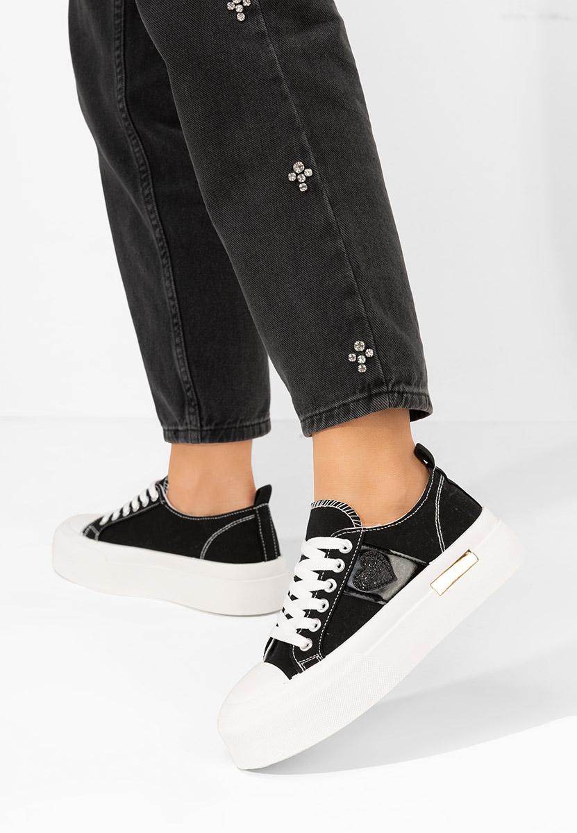 Sneakers cu platformă Anasty negri
