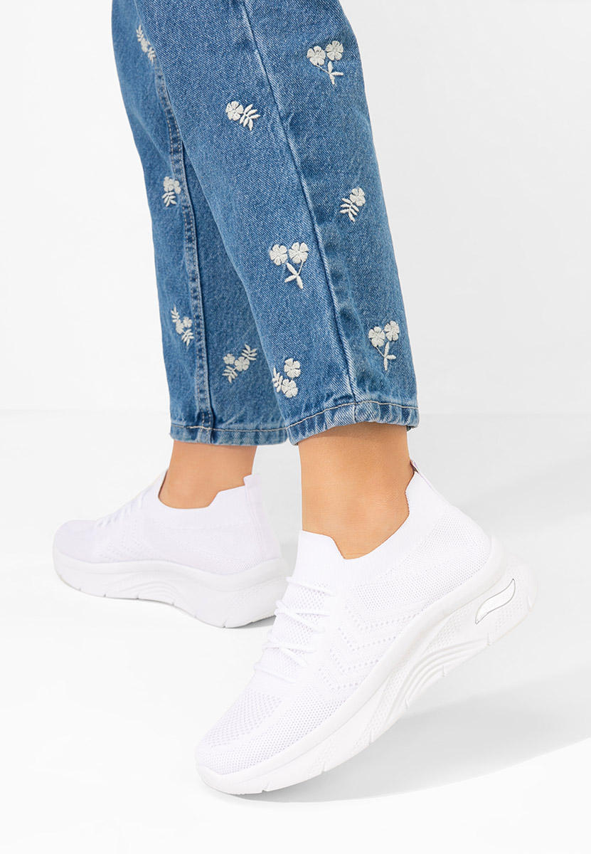 Pantofi sport dama Tamyla albi
