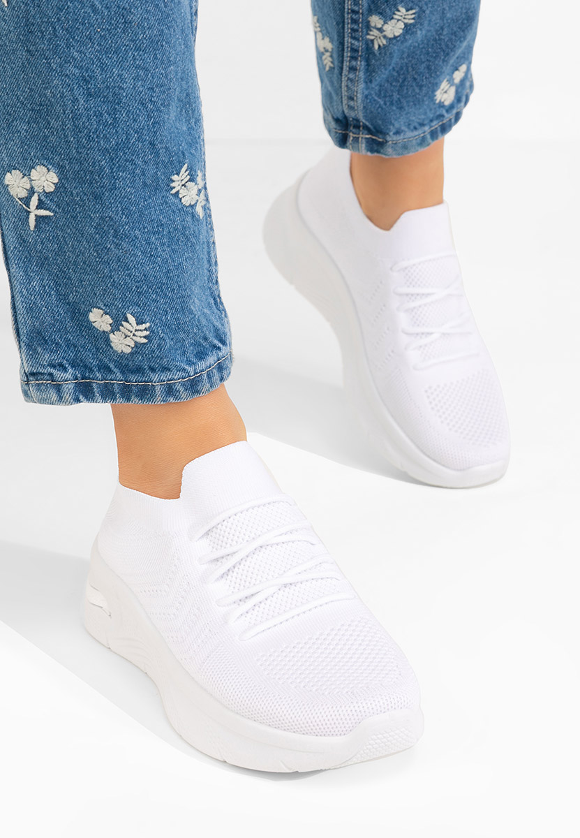 Pantofi sport dama Tamyla albi