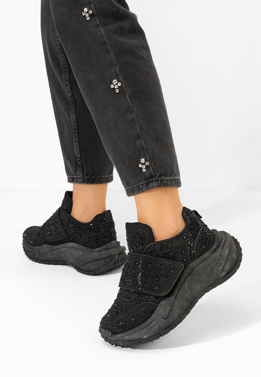 Sneakers cu platformă Denissa negre Sneakers cu platformă Denissa negre