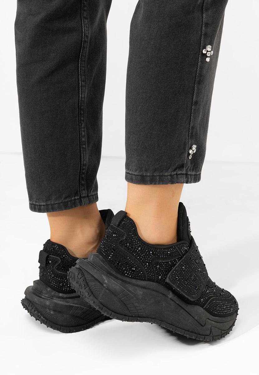 Sneakers cu platformă Denissa negre Sneakers cu platformă Denissa negre