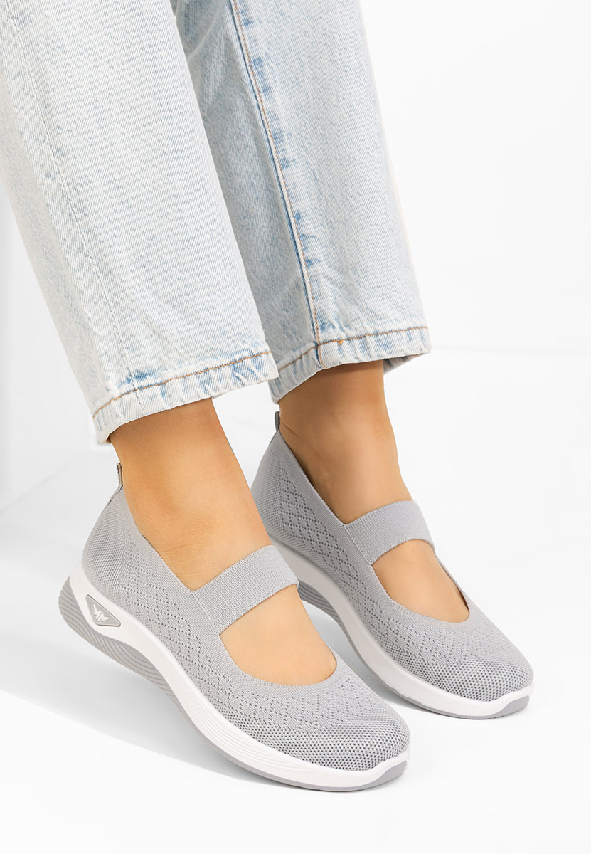 Pantofi casual dama Wonda gri