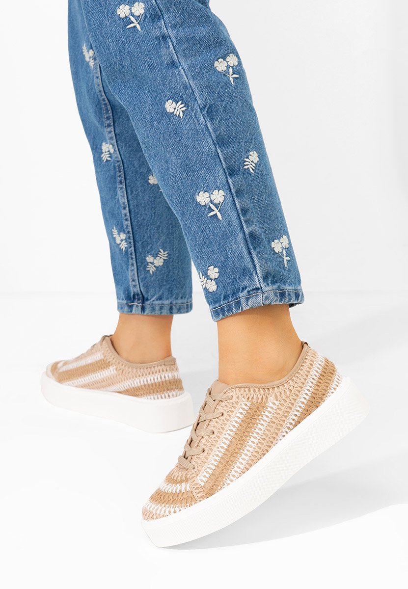 Sneakers dama Tamysa bej Sneakers dama Tamysa bej