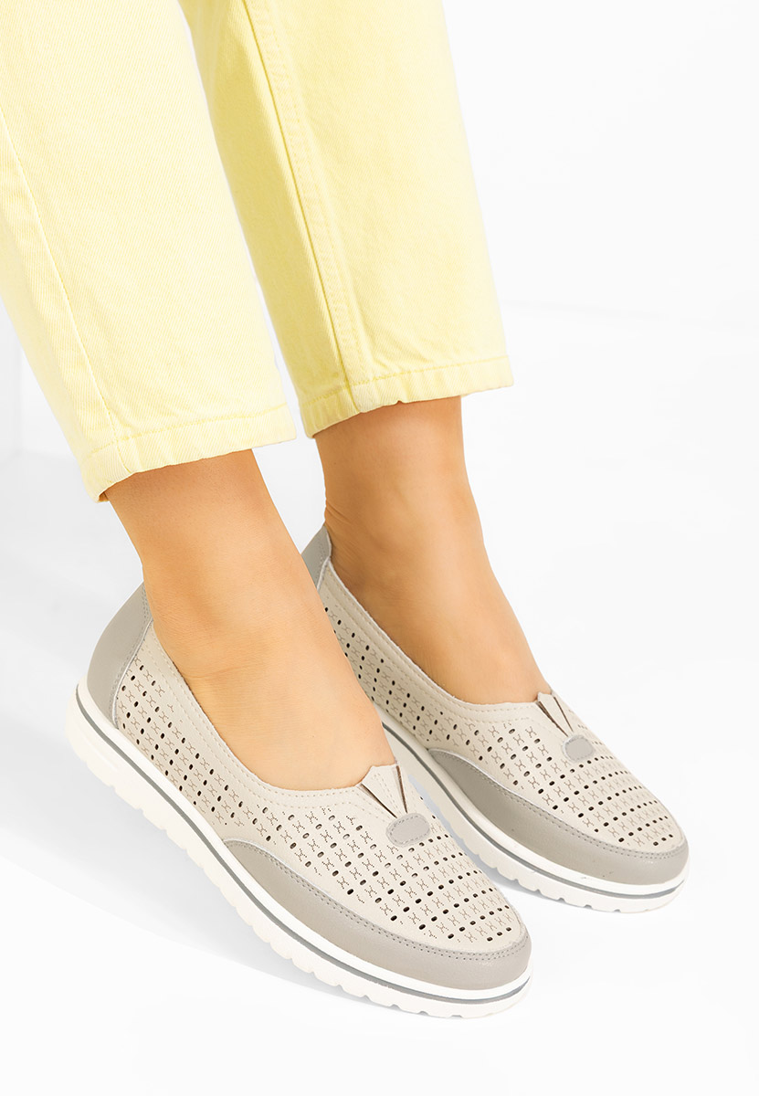 Pantofi casual dama Mistia bej