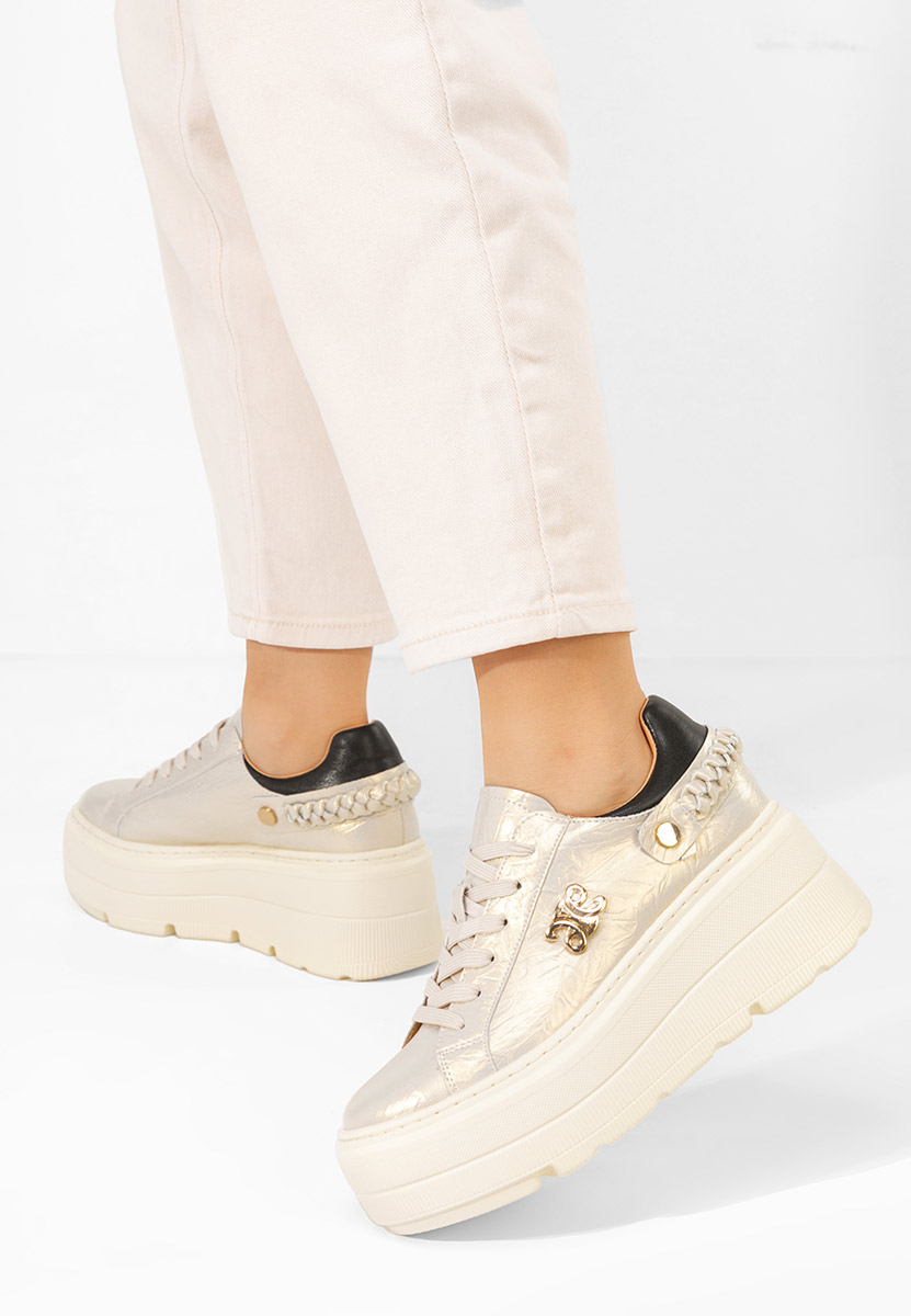 Sneakers cu platformă Blanch aurii