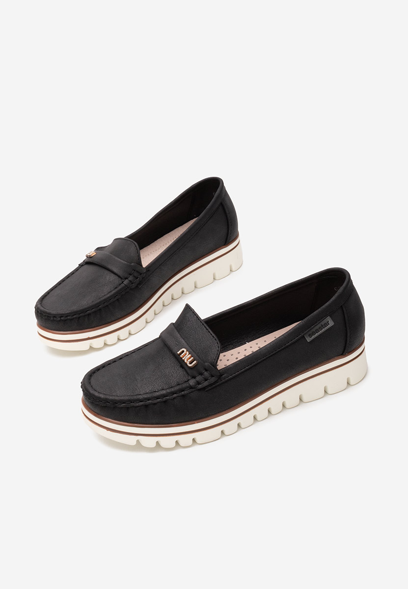 Mocasini dama Manise V6 negri