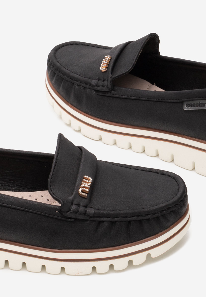 Mocasini dama Manise V6 negri