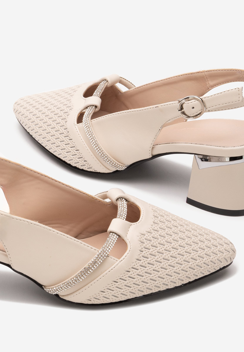 Pantofi slingback Radiancia bej
