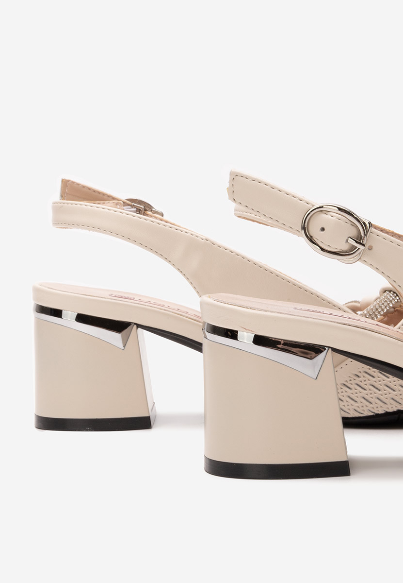 Pantofi slingback Radiancia bej