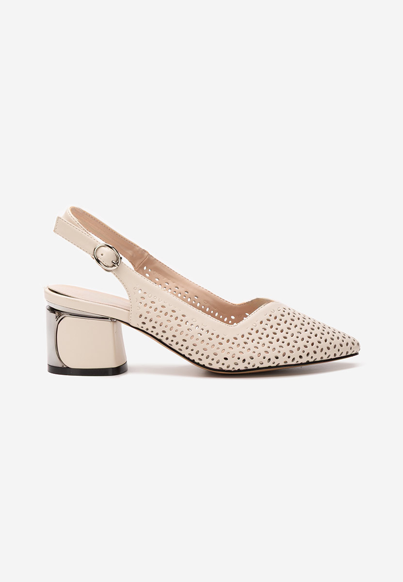Pantofi slingback Teneres bej