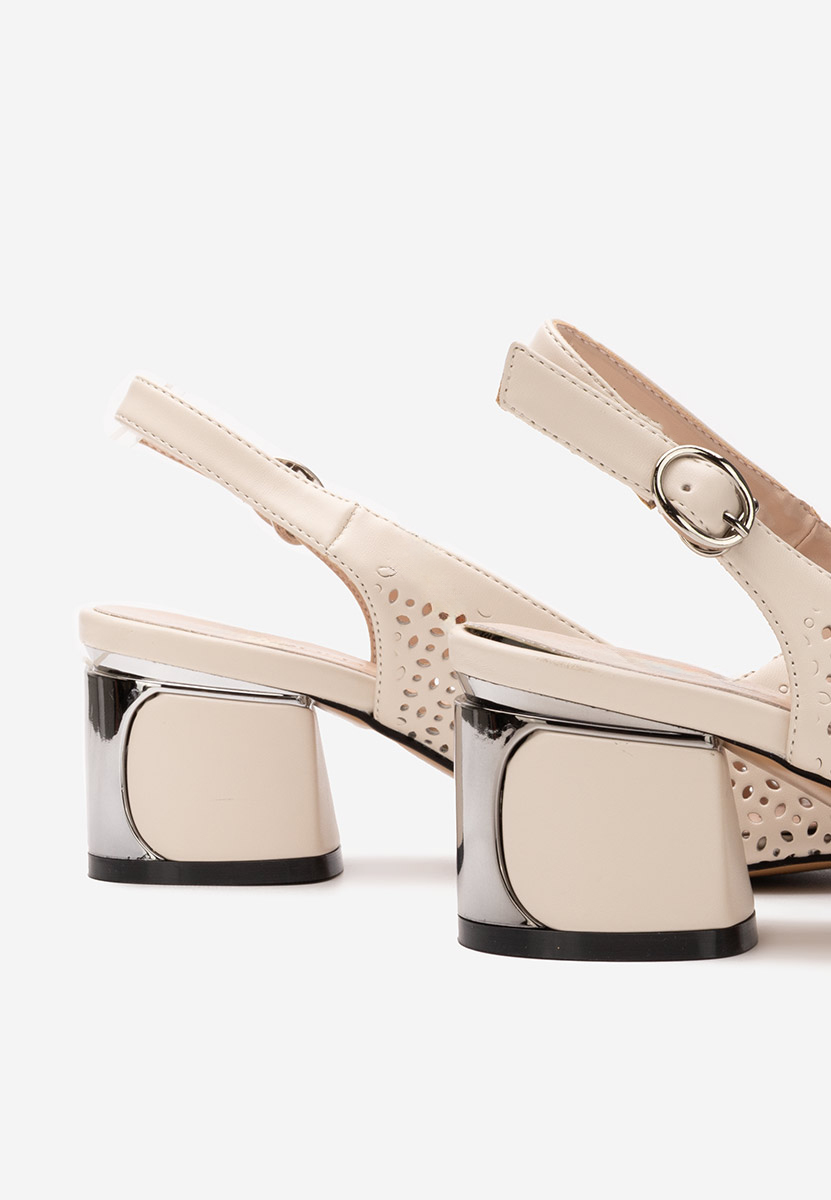 Pantofi slingback Teneres bej