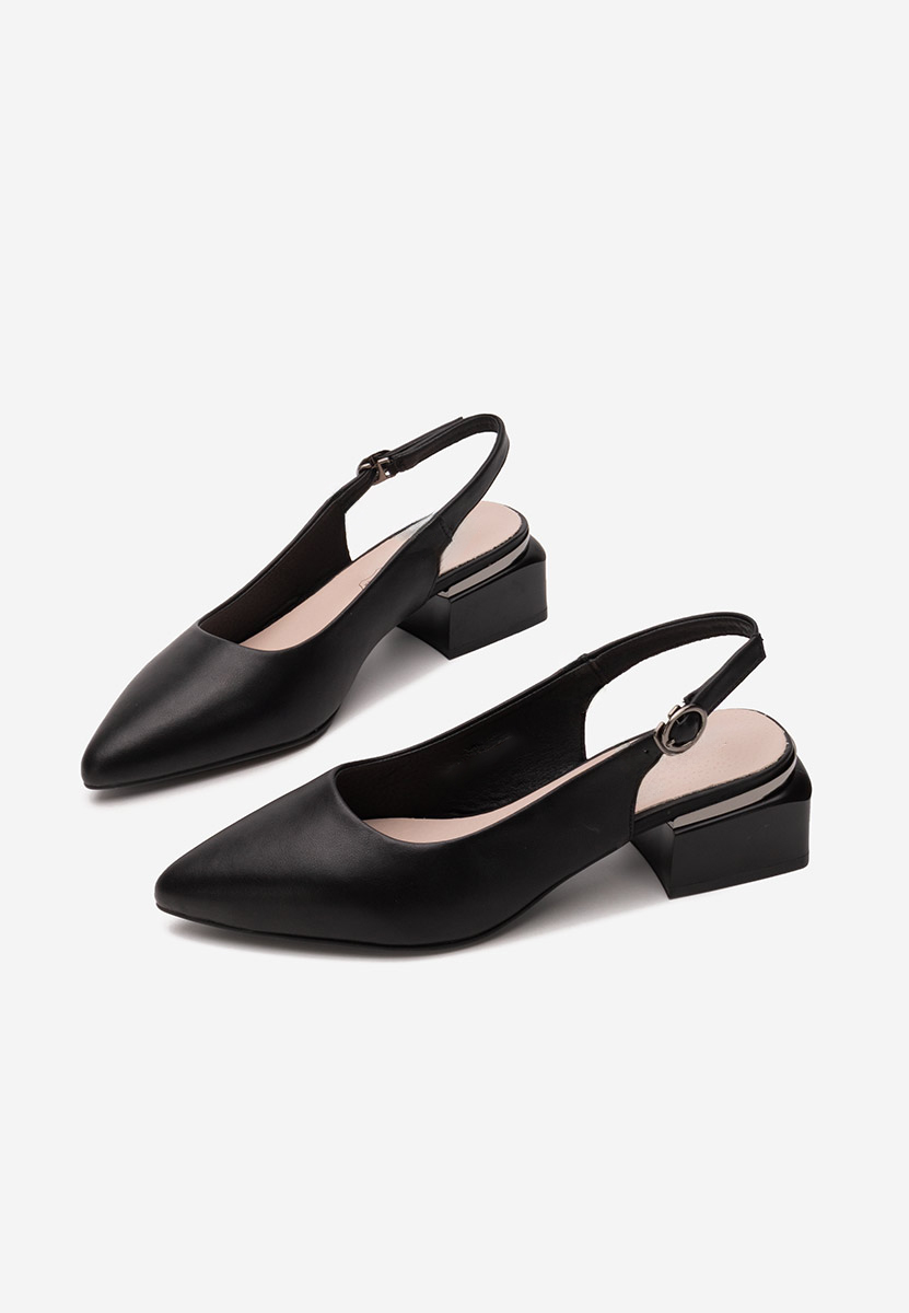 Pantofi slingback Glayda negri